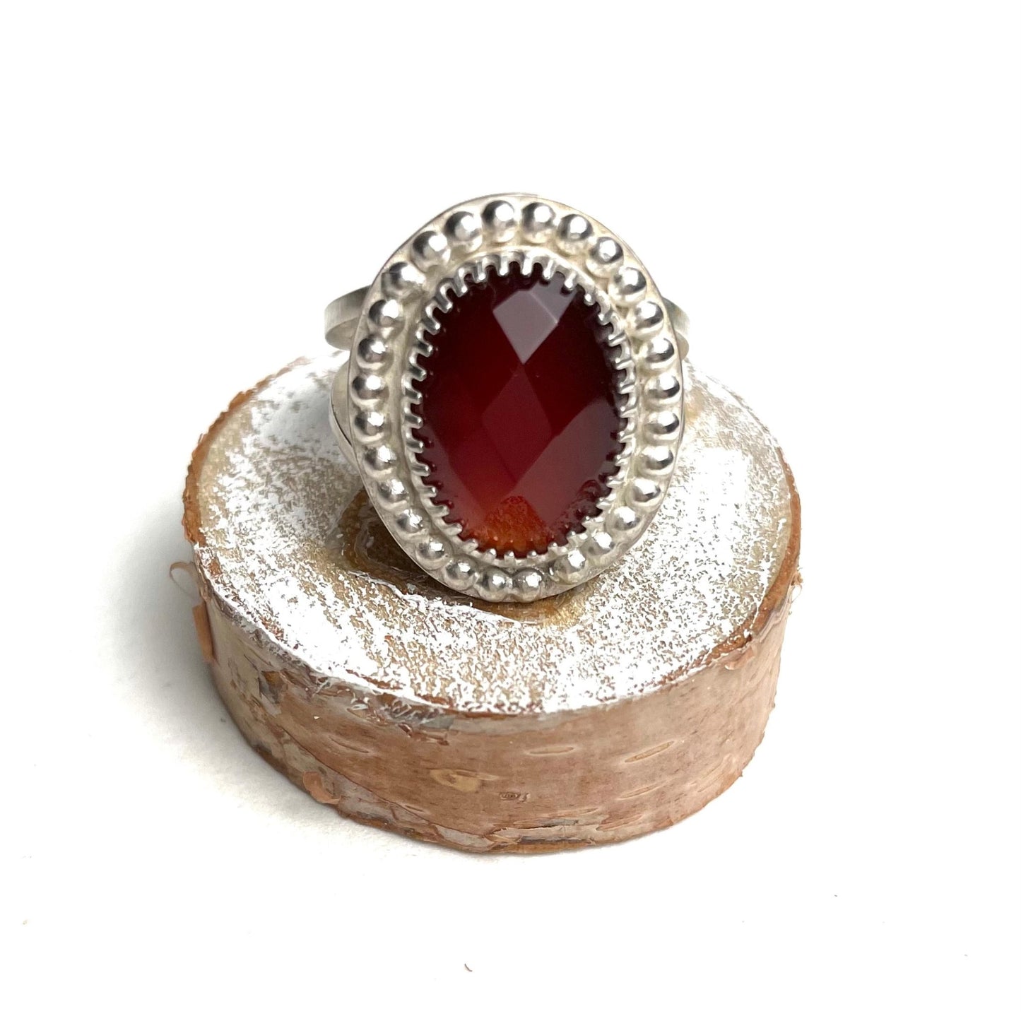 Carnelian Silver Ring - A Little Texas Charm