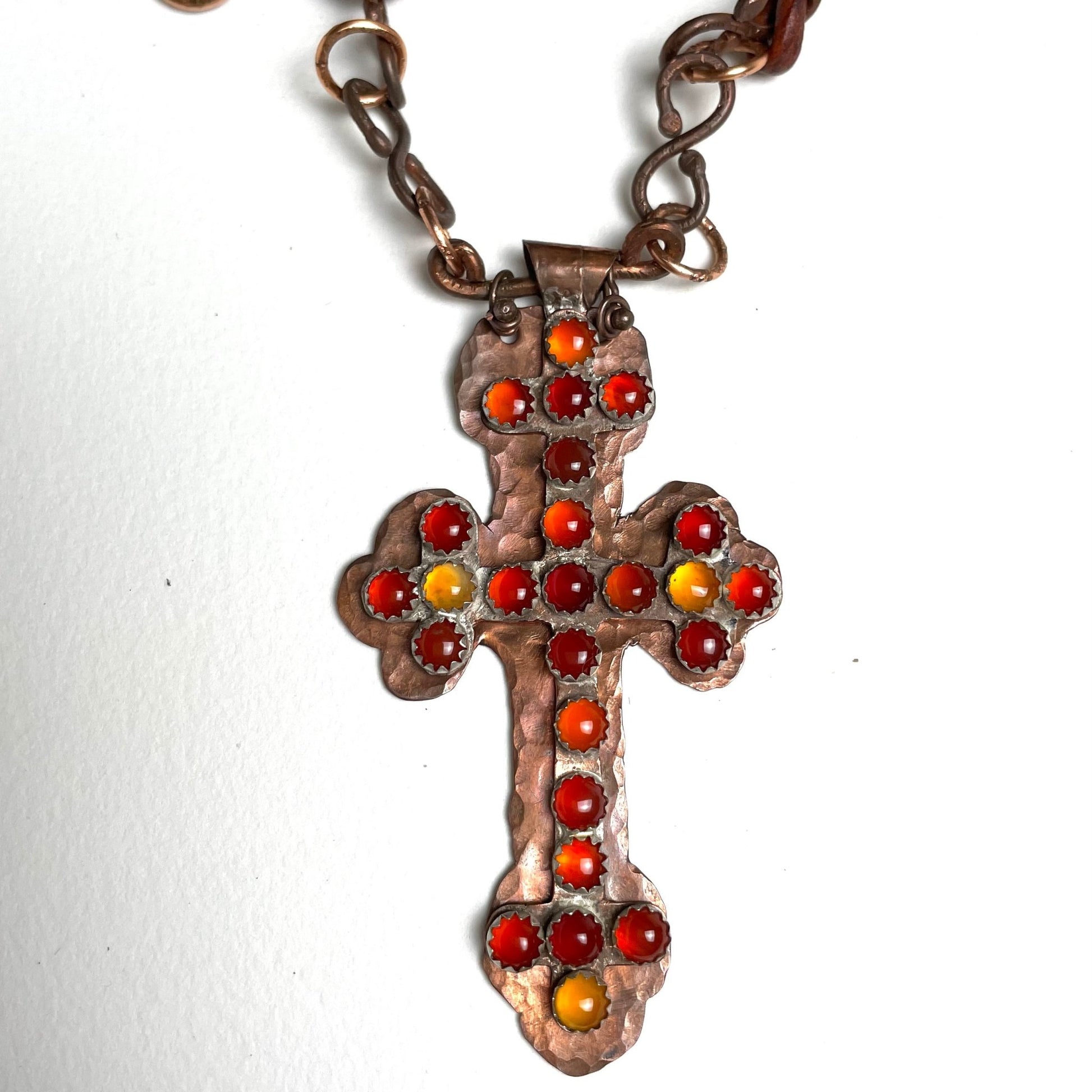 Rustic Cross With Gemstones - A Little Texas Charm