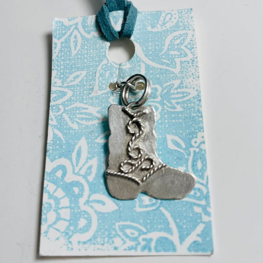 Sterling Cowboy Boot Charm - A Little Texas Charm